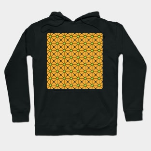 Geometric Triangles Colorful Print Pattern Yellow Green Blue Hoodie